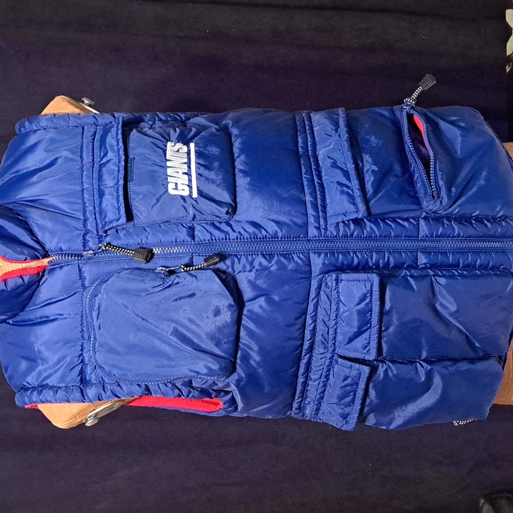 Puma NY GIANTS puffy pocket vest size L